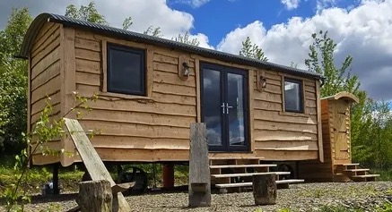 The Nordic-inspired shepherd's hut at The Forge